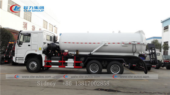 Sinotruk HOWO 6X4 336HP 12000L Vacuum Sewage Suction Truck