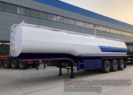 45m3 Tri Axle Q235 Carbon Steel Fuel Truck Trailer