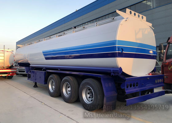 45m3 Tri Axle Q235 Carbon Steel Fuel Truck Trailer