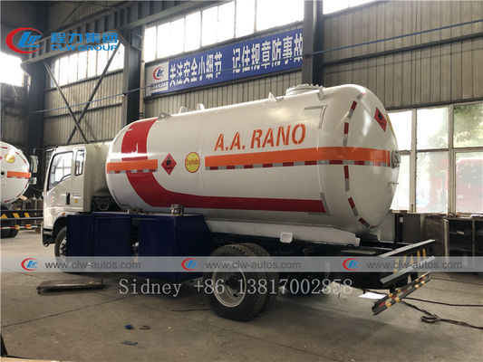 HOWO 4X2 LHD 15000 Liters LPG Gas Truck With Dispenser