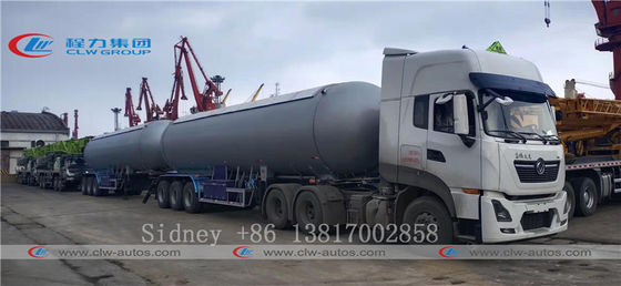 3 Axles 49100L Q370R Tank Semi Trailer For Liquid Ammonia Transport