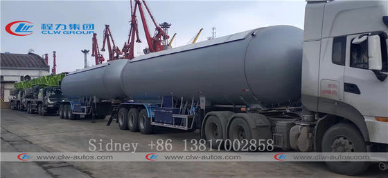 3 Axles 49100L Q370R Tank Semi Trailer For Liquid Ammonia Transport