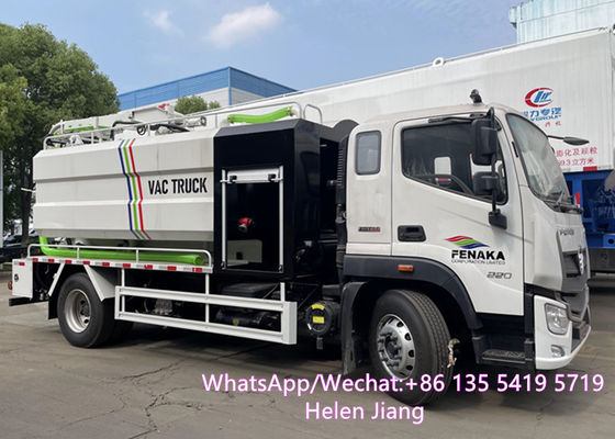 RHD FOTON HOWO JAC 4x2 12 Tons Vacuum Sewage Suction Truck