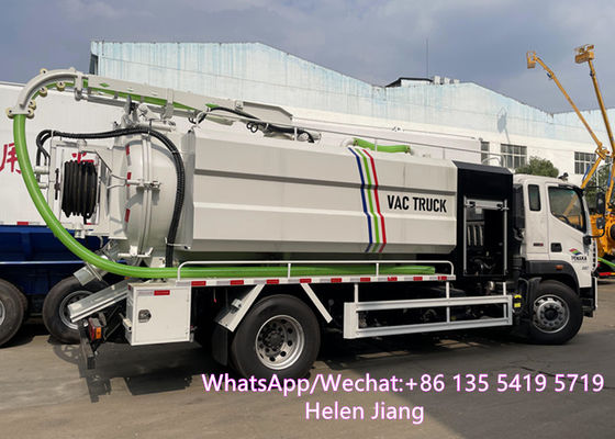 RHD FOTON HOWO JAC 4x2 12 Tons Vacuum Sewage Suction Truck