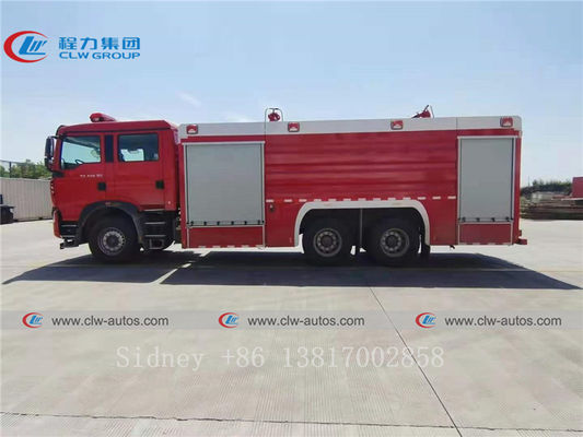 380HP HOWO 6x4 Fire Pumper Truck With Water And Foam Tank