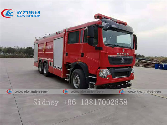 380HP HOWO 6x4 Fire Pumper Truck With Water And Foam Tank