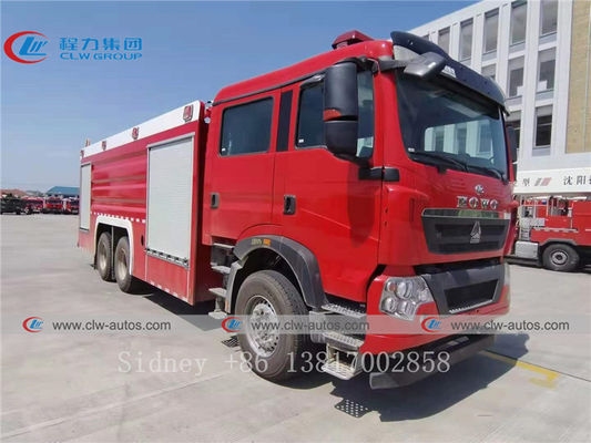 380HP HOWO 6x4 Fire Pumper Truck With Water And Foam Tank