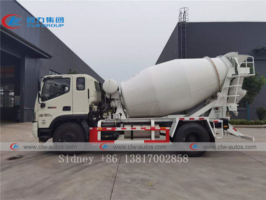 Foton Rowor 4х2 5.5cbm Cement Mixer Truck With Q345 Steel Tank