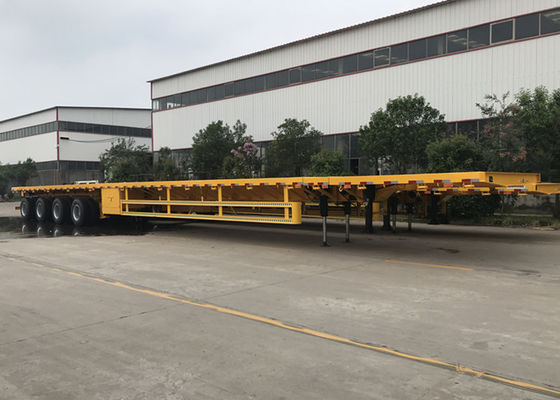 3 4 Axle Extendable 22m Length 40 45T Flatbed Semi Trailer