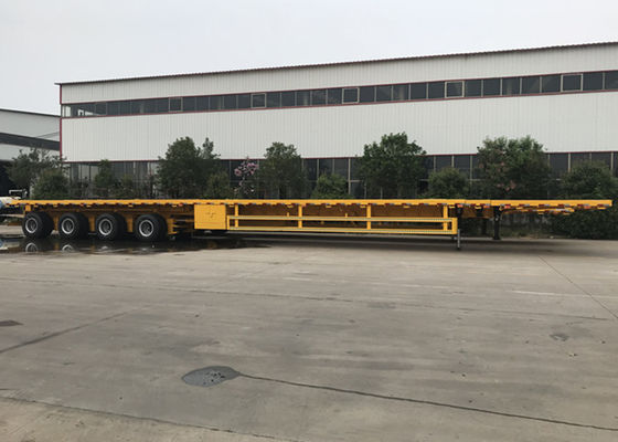 3 4 Axle Extendable 22m Length 40 45T Flatbed Semi Trailer