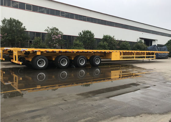 3 4 Axle Extendable 22m Length 40 45T Flatbed Semi Trailer