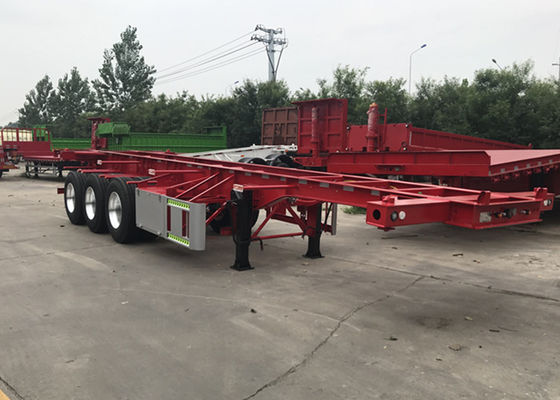 Tri Axle 40ft 45ft Skeleton Semi Trailer For Cold Chain Transportation