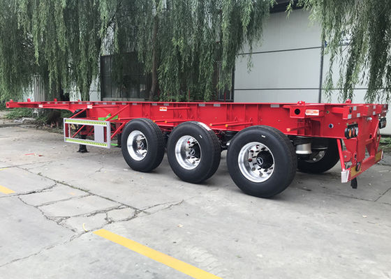 Tri Axle 40ft 45ft Skeleton Semi Trailer For Cold Chain Transportation