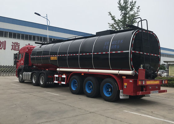 Tri Axle 25m3 40m3 Lubricating Oil Tank Semi Trailer