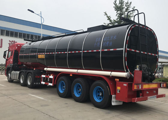 Tri Axle 25m3 40m3 Lubricating Oil Tank Semi Trailer