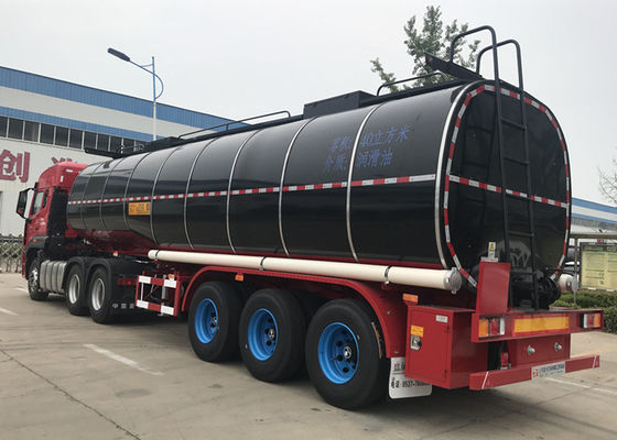 Tri Axle 25m3 40m3 Lubricating Oil Tank Semi Trailer