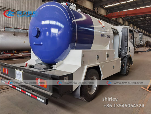 Left Hand Drive 5000L 2MT LPG Transport Truck