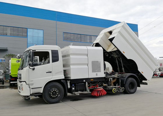 Dongfeng 6 Wheeler 190HP 8cbm Street Sweeper Vacuum Truck