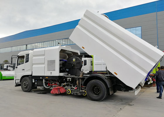 Dongfeng 6 Wheeler 190HP 8cbm Street Sweeper Vacuum Truck