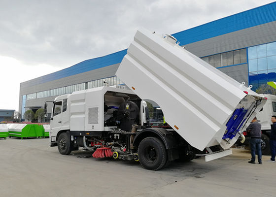 Dongfeng 6 Wheeler 190HP 8cbm Street Sweeper Vacuum Truck