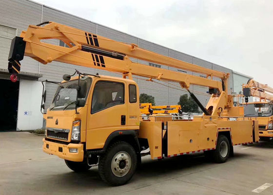 Sinotruck HOWO 4x2 RHD 20m 22m Telescopic Boom Aerial Lift Truck