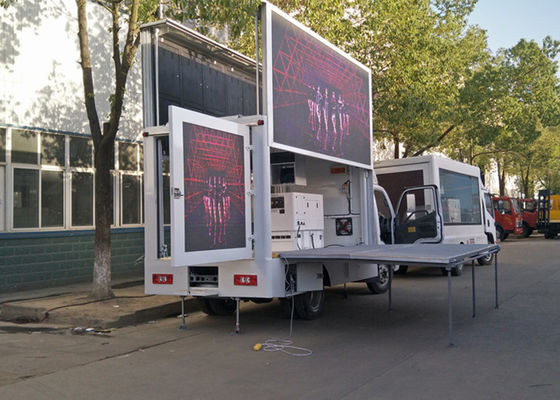 HOWO 4x2 Mobile Stage Truck With LED Billboard