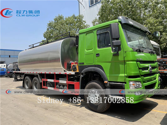 HOWO 6x4 Q304-2B Stainless Steel Asphalt Paving Truck