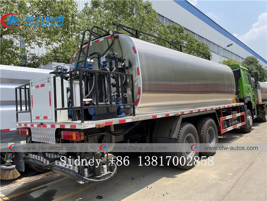 HOWO 6x4 Q304-2B Stainless Steel Asphalt Paving Truck