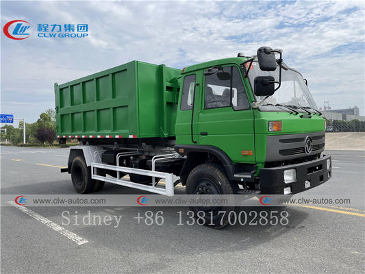 Dongfeng 153 Hydraulic Hook Lift Garbage Truck With 10m3 12m3 Container 