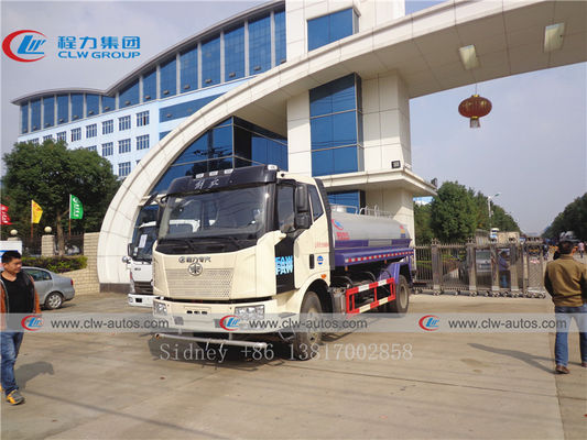 FAW 10CBM Water Bowser Truck With Q235 Carbon Steel Tank