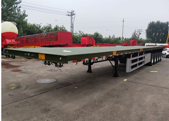 5 Axle 60T 100T Container Loading Flatbed Semi Trailer