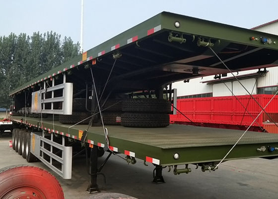 5 Axle 60T 100T Container Loading Flatbed Semi Trailer