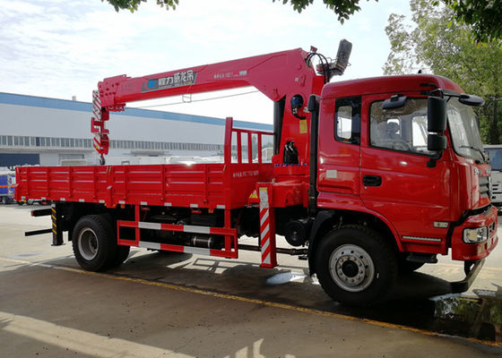 Dongfeng Tianjin 4x2 6 Wheeler Truck Mounted CLW Straight Boom Crane