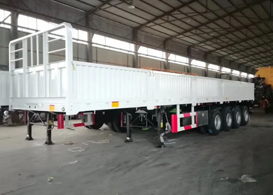 45FT 4 Axle Drop Side Trailer With 60000kg Payload