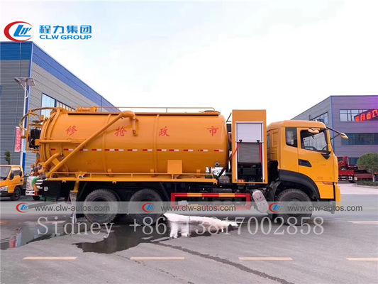 Dongfeng Kinland 6x4 15000 Litres Vacuum High Pressure Cleaning Truck