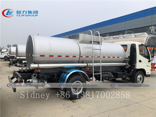 Foton 4x2 5000L Small Fuel Tank Truck With Gear Pump