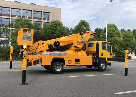 ISUZU 6 Wheels 22m Hydraulic Telescoping Boom Lift platform truck