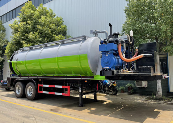 2 Axle 26000L Q235-A Vacuum Sewage Suction Truck