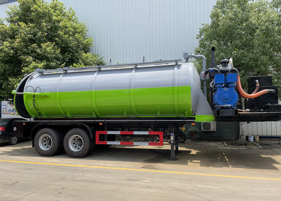 2 Axle 26000L Q235-A Vacuum Sewage Suction Truck