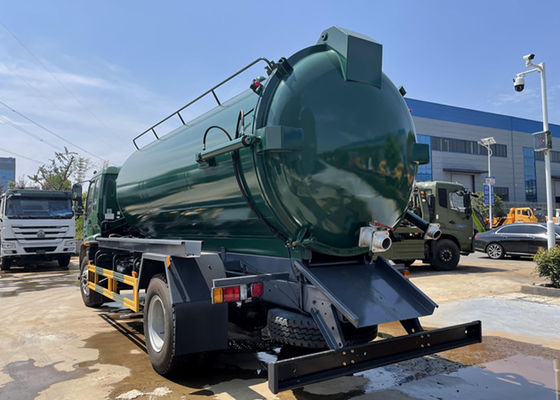 LHD ISUZU 4x2 10000L Vacuum Septic Tank Truck For Sewer Cleaning