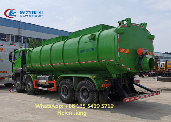 Sinotruk HOHAN 8x4 12 Wheeler Sewage Suction Self Dumping Truck