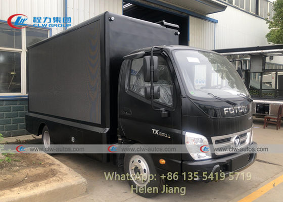 FOTON 4x2 Full Color P4 P5 P8 LED Digital Mobile Advertising Truck