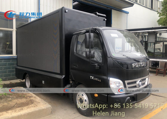 FOTON 4x2 Full Color P4 P5 P8 LED Digital Mobile Advertising Truck