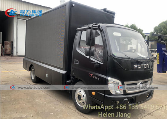 FOTON 4x2 Full Color P4 P5 P8 LED Digital Mobile Advertising Truck