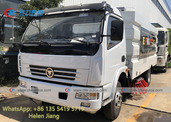 Dongfeng 4x2 LHD Diesel Engine Vacuum Road Sweeper Truck