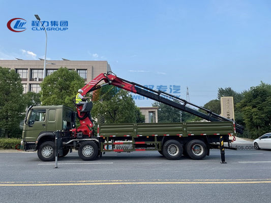 Sinotruk Howo 8x4 Truck Mounted 25T SANY Palfinger Knuckle Boom Crane