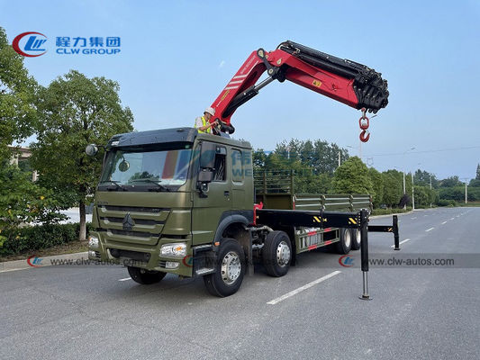 Sinotruk Howo 8x4 Truck Mounted 25T SANY Palfinger Knuckle Boom Crane