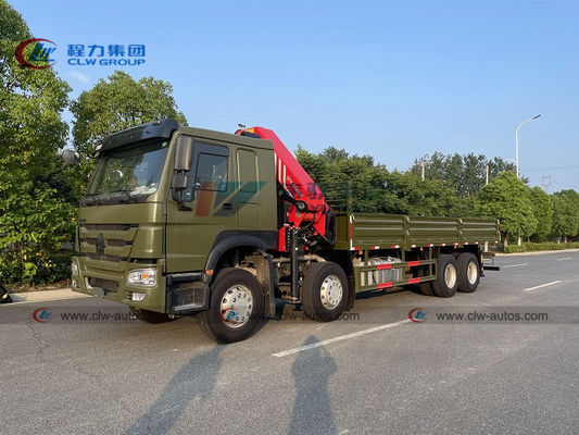 Sinotruk Howo 8x4 Truck Mounted 25T SANY Palfinger Knuckle Boom Crane