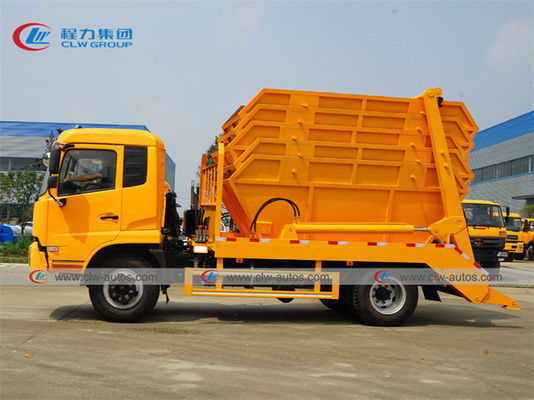 10 Ton 4x2 Pull Arm Skip Loader Garbage Truck With Cummins Engine