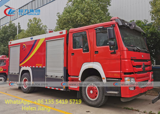 Sinotruk HOWO 4x2 6 Wheels 290HP RHD Fire Rescue Truck